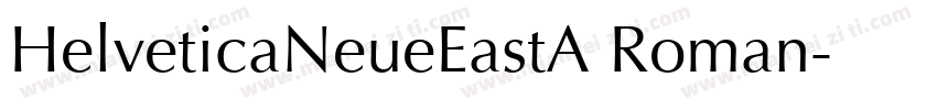 HelveticaNeueEastA Roman字体转换
